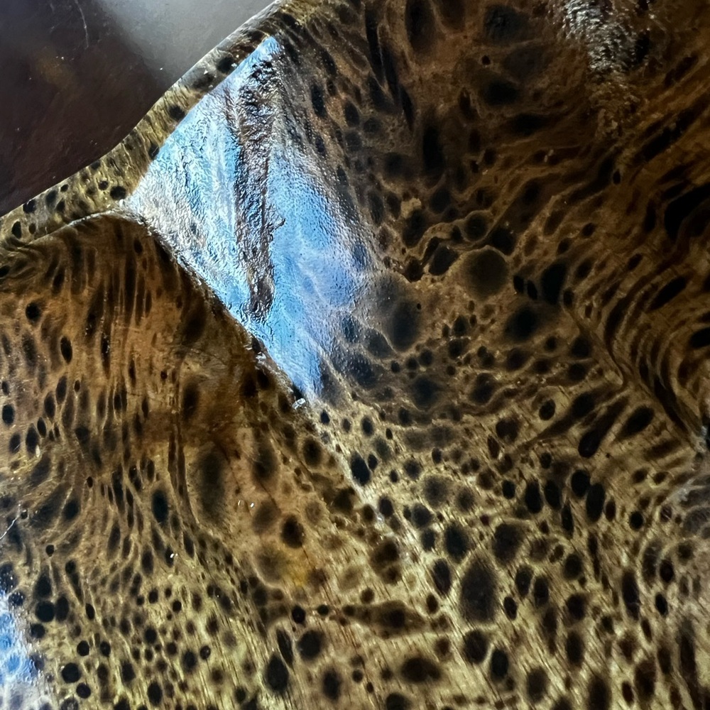 Mango Wood Speckled Bowl for Salad or Chips! - Picture 12 of 13